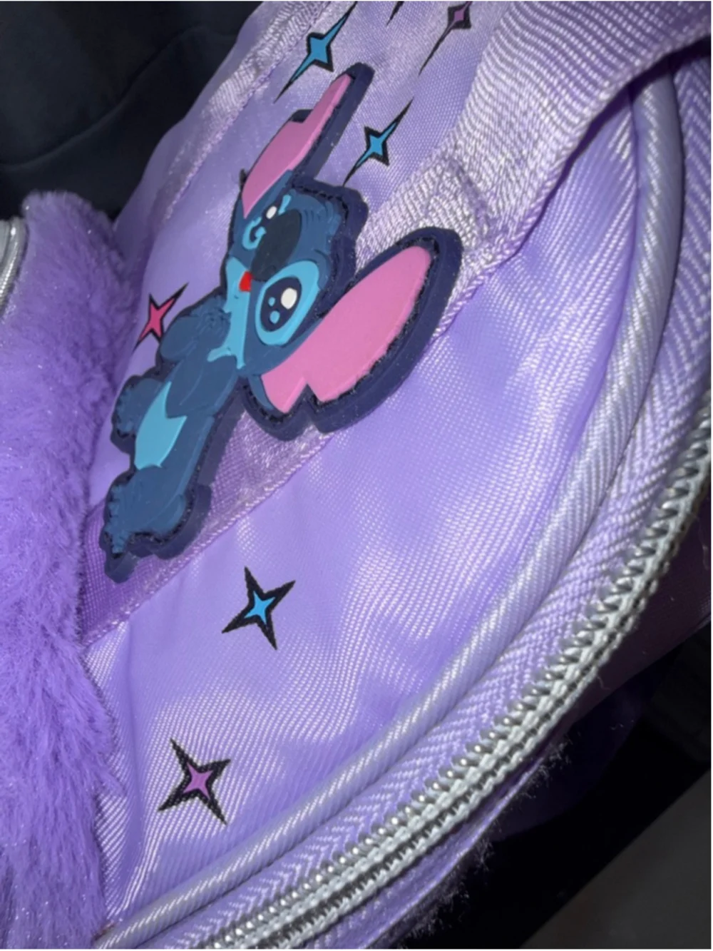 Girls Disney Stitch Purple Mini Backpack One Size Lilo and Stitch 10x8x3